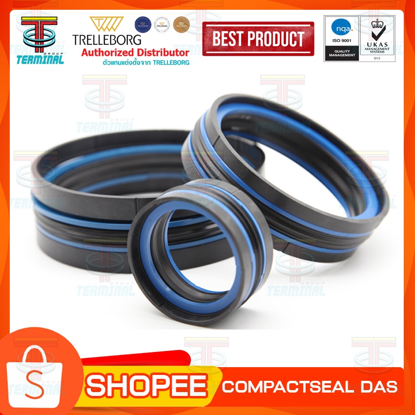 ลดพิเศษซีลลูกสูบ-Compactsealซีลกระบอกไฮดรอลิคจากเเบรนด์Trelleborgรับประกันของเเท้