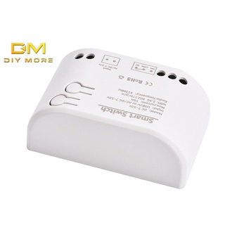 Diymore eWeilian โมดูลล็อคอัตโนมัติ RF DC 7-32V 2200W 10A 5V อินเตอร์เฟซ Usb 1 ช่อง WiFi รองรับรีโมตคอนโทรล 433MHZ พร้อมกรอบ