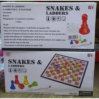 corcai บันไดงู แม่เหล็ก Snakes and Ladders ของเล่นเสริมพัฒนาการ กิจกรรมครอบครัว เกมบันไดงู ของเล่นเสริมทักษะ เกมฝึกสมอง