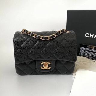 Chanel mini caviar skin เกรด ออริ Size 7นิ้ว