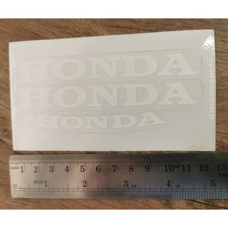 สติ๊กเกอร์ HONDA สีขาว พื้นใส