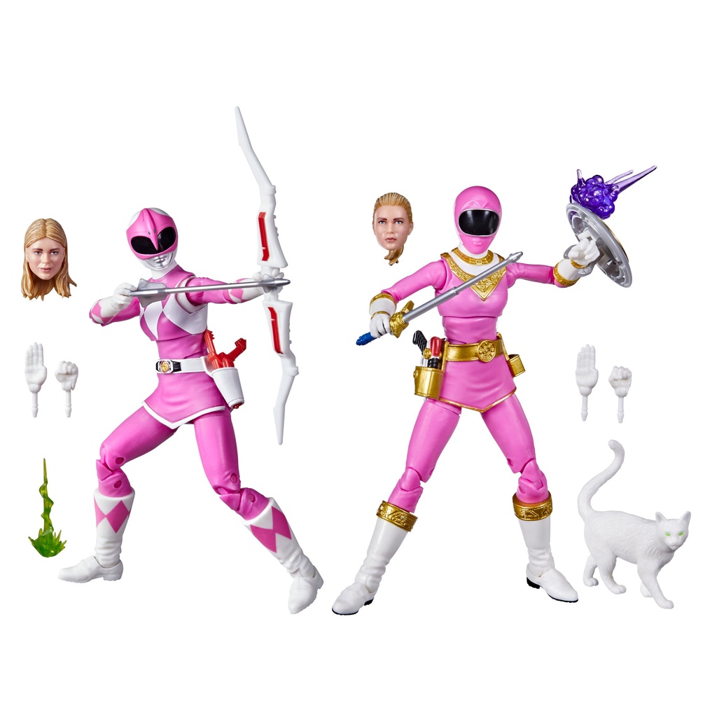 Hasbro Power Rangers Lightning Collection รุ ่ นตัวละคร Zeo &amp; MMPR ขนาด 6 นิ ้ ว ( Pat🌹 Pink Ranger - Gamestop Exclusive