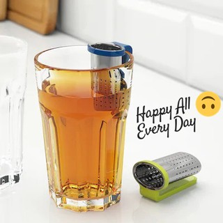 IKEA อีเกีย SAKKUNNIG ซอคคุนนิก ที่กรองชา สแตนเลสสตีล เขียวอ่อน, น้ำเงิน (2 ชิ้น) ,Tea infuser