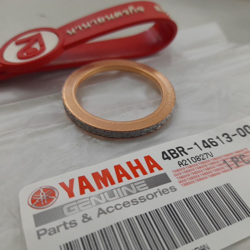 4BR1461300 ปะเก็นคอท่อไอเสีย TMAX ทุกรุ่น XVS 650 FZ600 TTR-125 แท้ ปะเก็นคอท่อ  YAMAHA 4BR-14613-00 SIRI