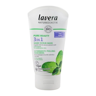 LAVERA Pure Beauty 3 In 1 ล้าง, สครับ, มาส์ก - สำหรับผิวเป็นสิวและผิวผสม - 125ml/4oz