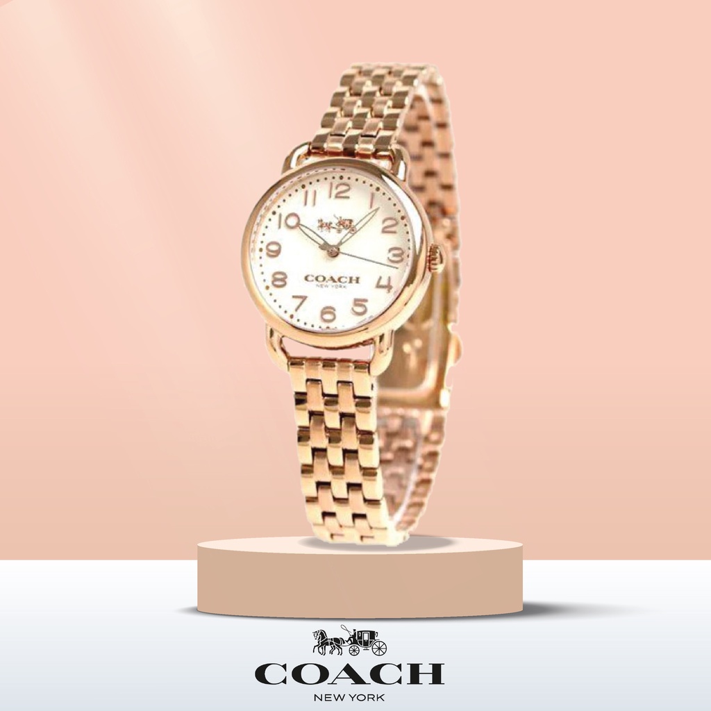 COACH รุ่น14502242 นาฬิกาข้อมือผู้หญิง นาฬิกาcoach สายสแตนเลส นาฬิกาข้อมือผู้หญิงของแท้100% นาฬิกาแบรนด์เนม C009