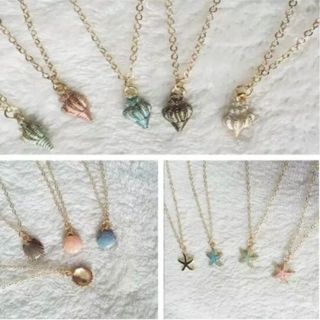 สร้อยคอเปลือกหอย สีพาสเทล • Pastel Shell Necklace