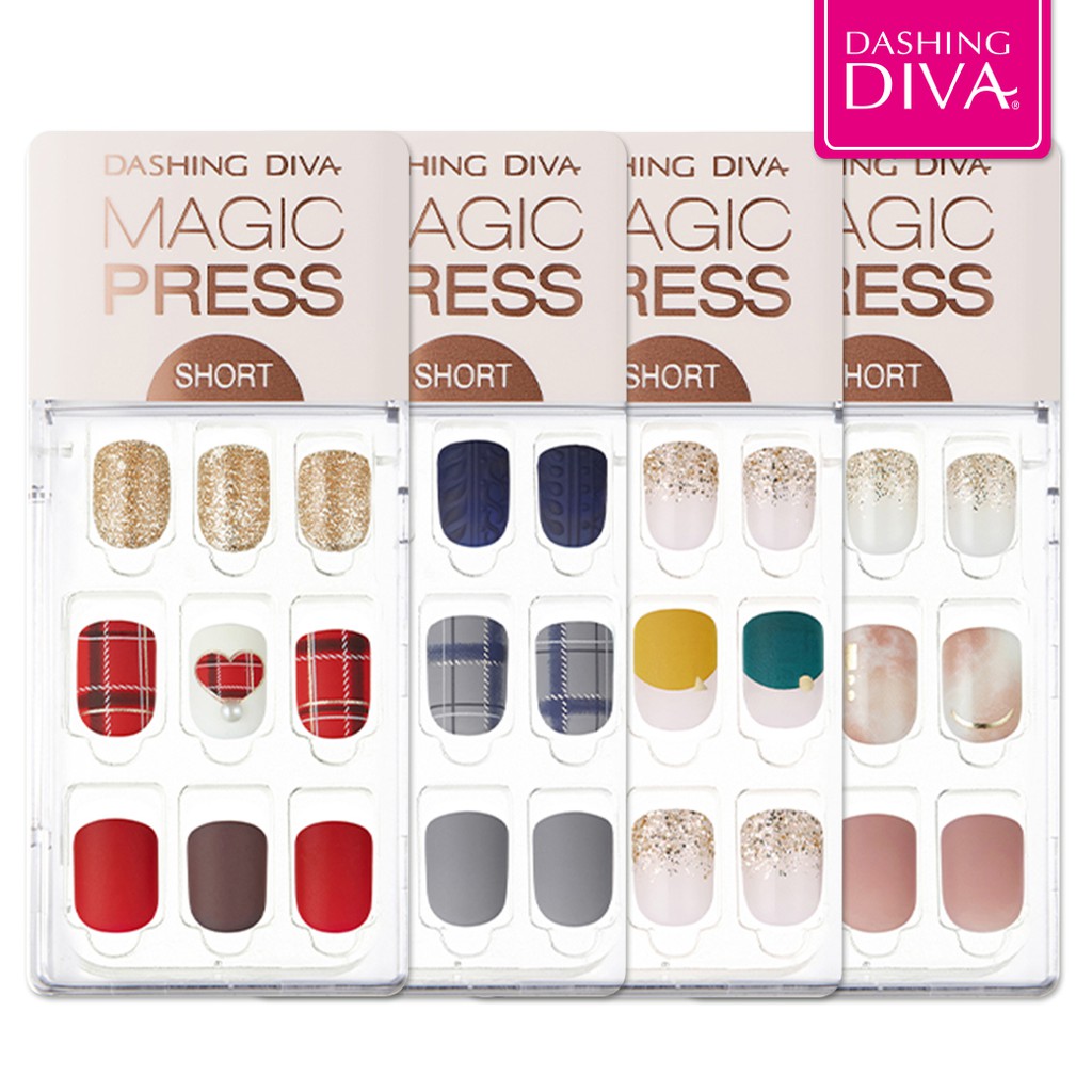 [พร้อมส่ง] Dashing Diva Magic Press Short Size MDR536SS-MDR588SS 1เซต มี 30เล็บ