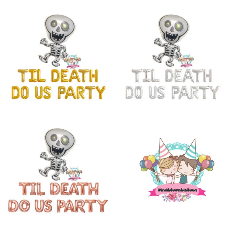 WINDBLOWN FOIL Balloon BRIดาล SHOWER ปาร์ตี้บัลเล่ต์สําหรับ GROOM BRIDE TO BE / ลูกโป่ง BRIดาล