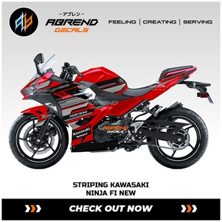 สติกเกอร์ ลายกราฟฟิคนินจา เรียบง่าย สําหรับติดตกแต่งรถจักรยานยนต์ Kawasaki Ninja 250 Fi