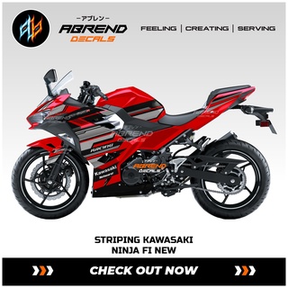 สติกเกอร์ ลายกราฟฟิคนินจา เรียบง่าย สําหรับติดตกแต่งรถจักรยานยนต์ Kawasaki Ninja 250 Fi