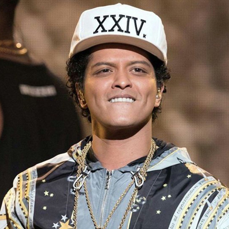 หมวกเบสบอล Bruno Mars 24k Magic หมวกกันแดด Snapback ฮิปฮอปแบบปรับได้