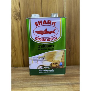 วานิชเงา น้ำมันวานิชเงาภายใน S-8000 ขนาด 3.5 ลิตร (แกลอน) ตราปลาฉลาม Shark