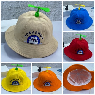 หมวกสีกากีเด็กน่ารักปักตะไลโดราเอมอน 2 ขวบถึง 5 ขวบ