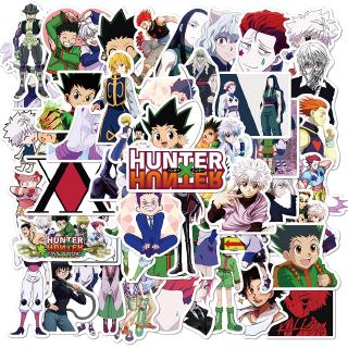 สติ๊กเกอร์ลายการ์ตูน Hunter X Hunter กันน้ําสําหรับตกแต่งกระเป๋าเดินทางแล็ปท็อป 50 ชิ้น