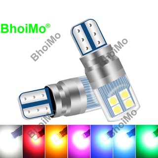 Bhoimo ไฟสัญญาณเลี้ยว led T10 W5W 168 192 8SMD 3030 กว้าง 3030 แบบเปลี่ยน สําหรับติดด้านข้างประตูรถยนต์ DC12v