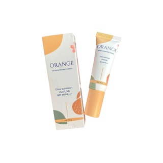 โปรโมชั่น : Orange White Sunscreen Cream ออเร้นจ์ ไวท์ กันแดดส้ม 10 g. 1 กล่อง