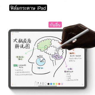New!! ฟิล์มสำหรับไอแพด สำหรับmini5,Pro 9.7,10.2  Pro 10.5  Air1,Air2,Air3 ฟิล์มใส เขียนลื่น