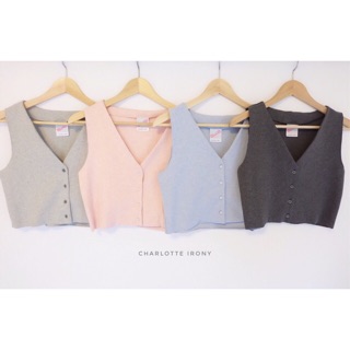 Botton-Down crop tank