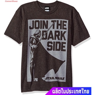 เสื้อยืดพิมพ์ลายเสื้อยืดแขนสั้น Star Wars Boys Big Darth Vader Join The Dark Side Logo Graphic Tee Mens Womens T-shir