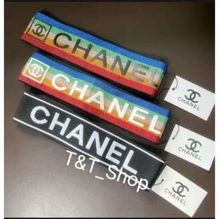 พร้อมส่งค่ะ ยางยืดคาดผม ผ้าคาดผม แฟชั่น ใส่ออกกำลังกาย CHANEL