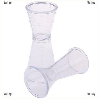 【Valley】Transparent Drink Measurement tools Cocktail Measure Cup Bar Accessories