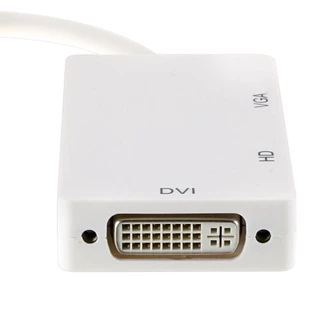 Mini 3 in 1 Mini Display Port (DP) to VGA / HD / DVI สายแปลงสัญญาณ