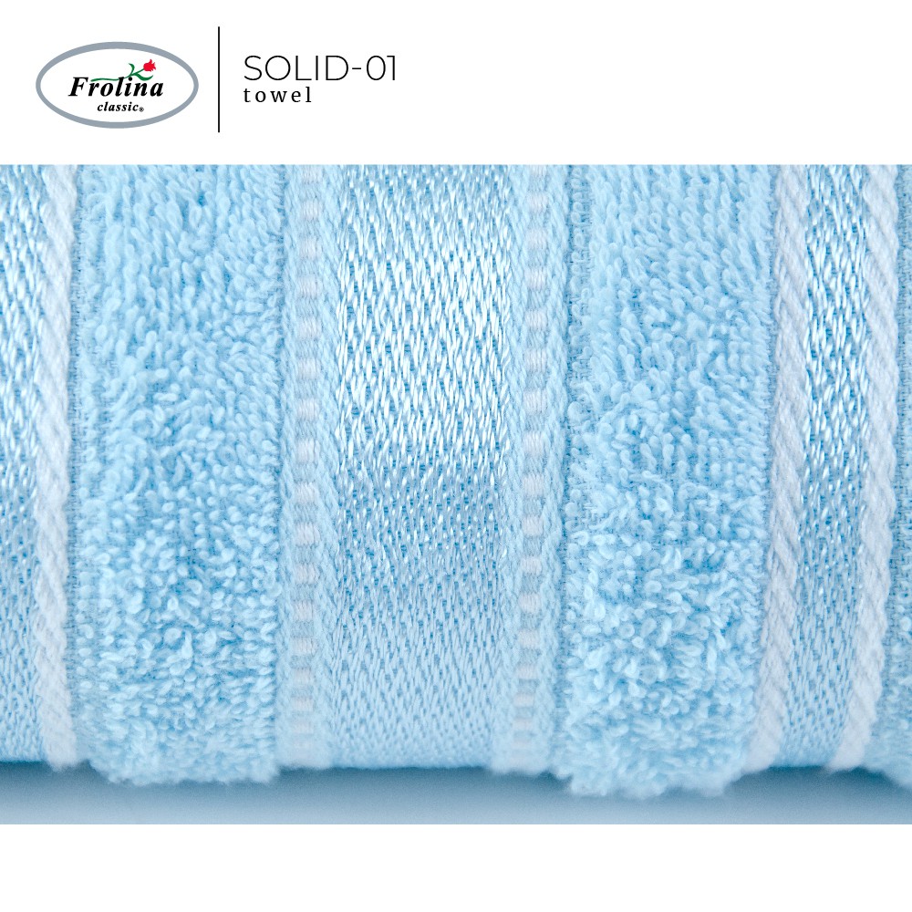 Frolina ผ้าขนหนูเช็ดตัว ขนาดใหญ่ 30 x 60 นิ้ว ดีไซน์ Solid01 - รูปที่ 6