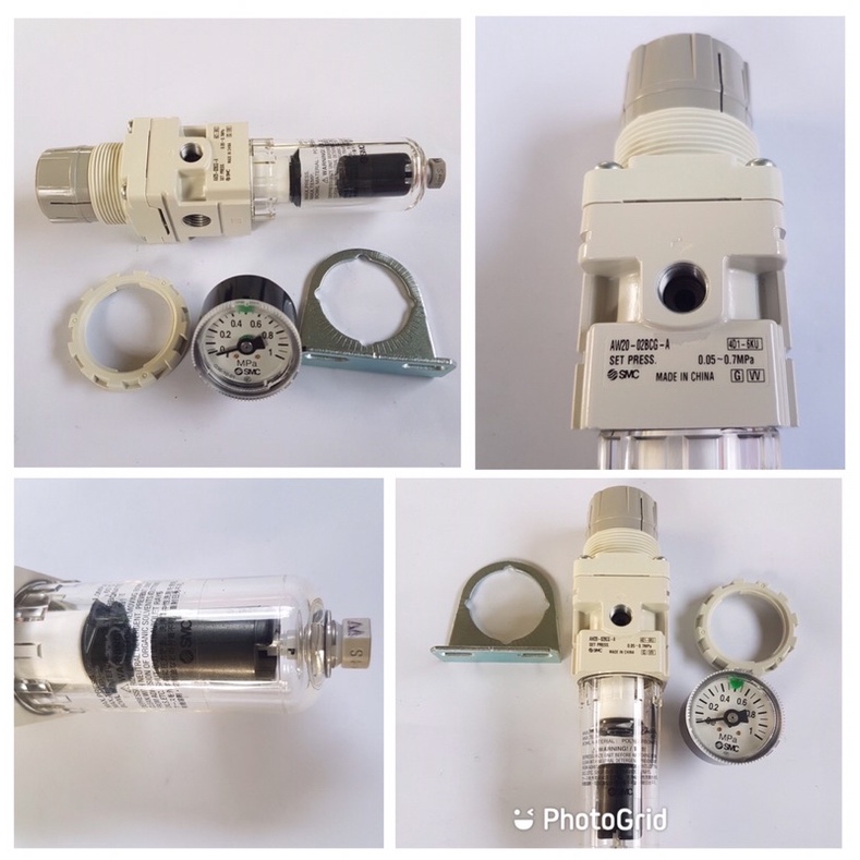 🇯🇵 SMC AW20-02BCG-A Filter Regulator ชุดกรองลม 1/4”(2 หุน)