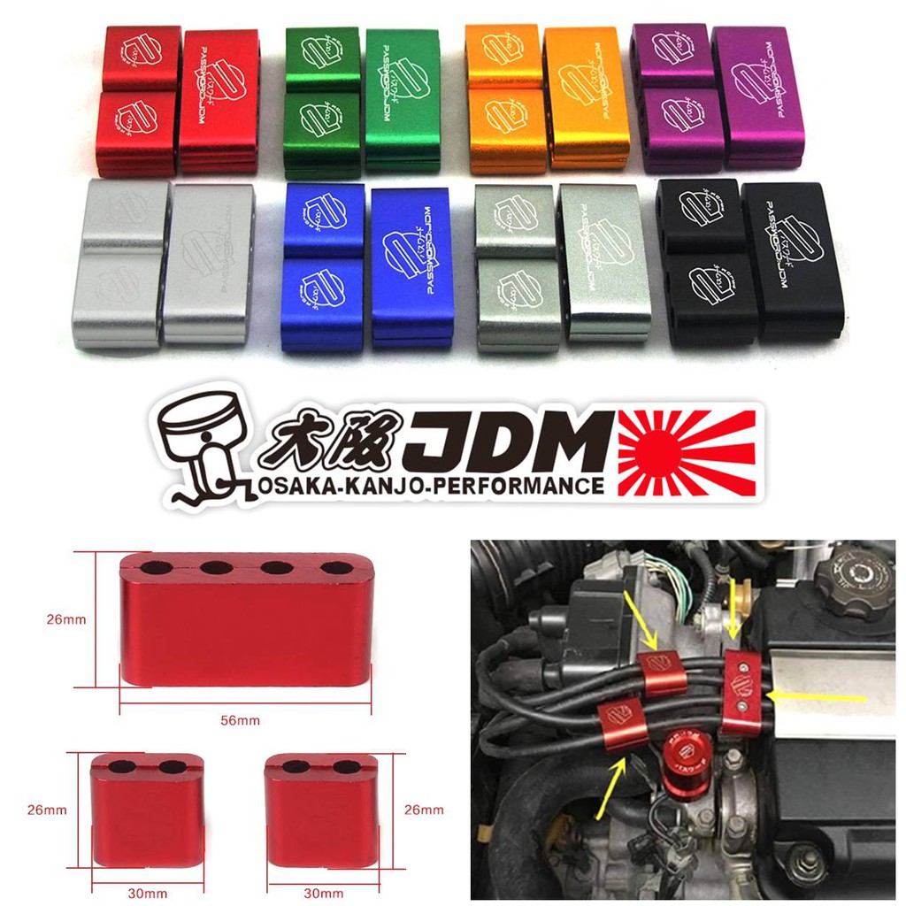 3 ชิ้น/แพ็ค JDM PASSWORD รถ SPARK PLUG ไฟฟ้าสาย CLAMP