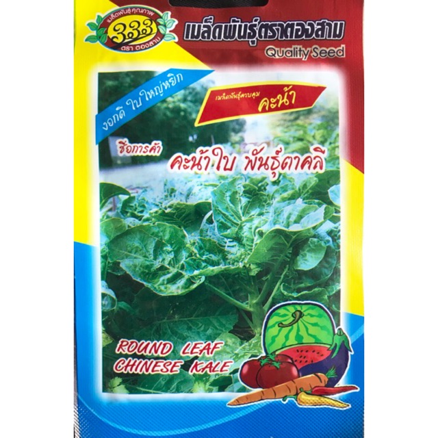 เมล็ด คะน้า คะน้าใบหยิก (ประมาณ 2000 เมล็ด)