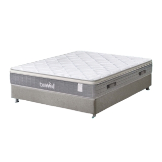 [ฟรีหมอน!] Bewell Ergonomic Hybrid Mattress ที่นอนไฮบริดเพื่อสุขภาพ ที่นอนไฮบริด สปริง 5 โซนผสมเมมโมรีโฟมและผ้าเย็น สปริงพรีเมี่ยม พลิกตัวไม่กวนคนข้างๆ มี 3 ความแน่นให้เลือก นอนแล้วไม่ปวดหลังปวดคอ รับประกัน 10 ปี