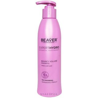 Beaver Experthydro Bouncy volume shampoo 318ml  แชมพุสุตรอ่อนโยนปราศจาก paraben ปลอดภัยต่อหนังศรีษะสำหรับผมเส้นเล้กห