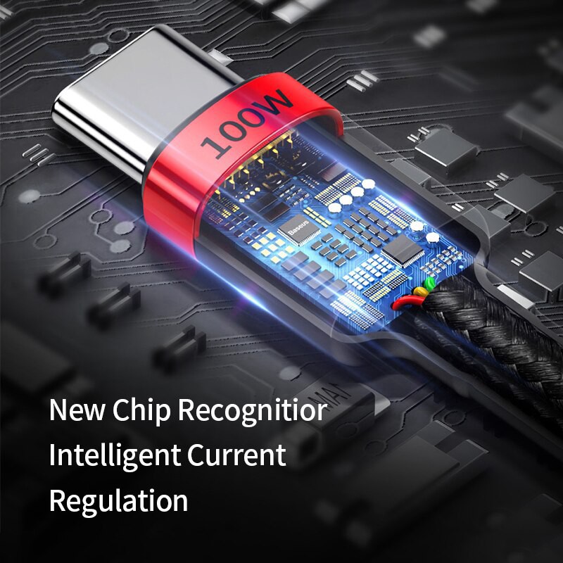 [PD 100W] สายชาร์จเร็ว Baseus Type-C PD 100W / 60W - สินค้าของแท้ - Typec to type C 60w PD ชาร์จเร็ว