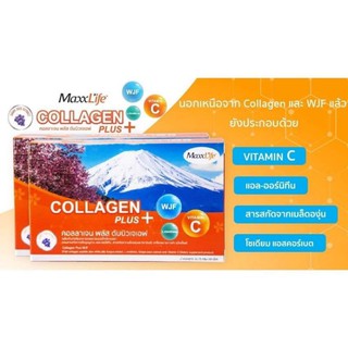 Maxxlife Collagen plus WJF คอลลาเจนเปปไทด์จากปลาผสมเห็ดหูหนูขาว (30 เม็ด)