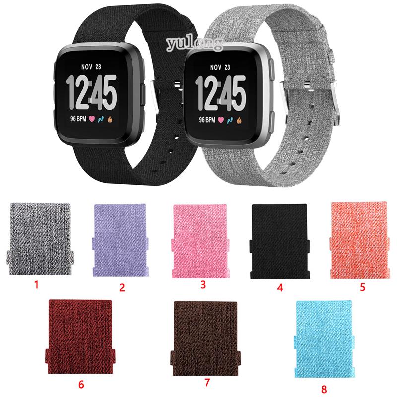 สายนาฬิกาผ้าไนล่อนสำหรับ Fitbit Versa