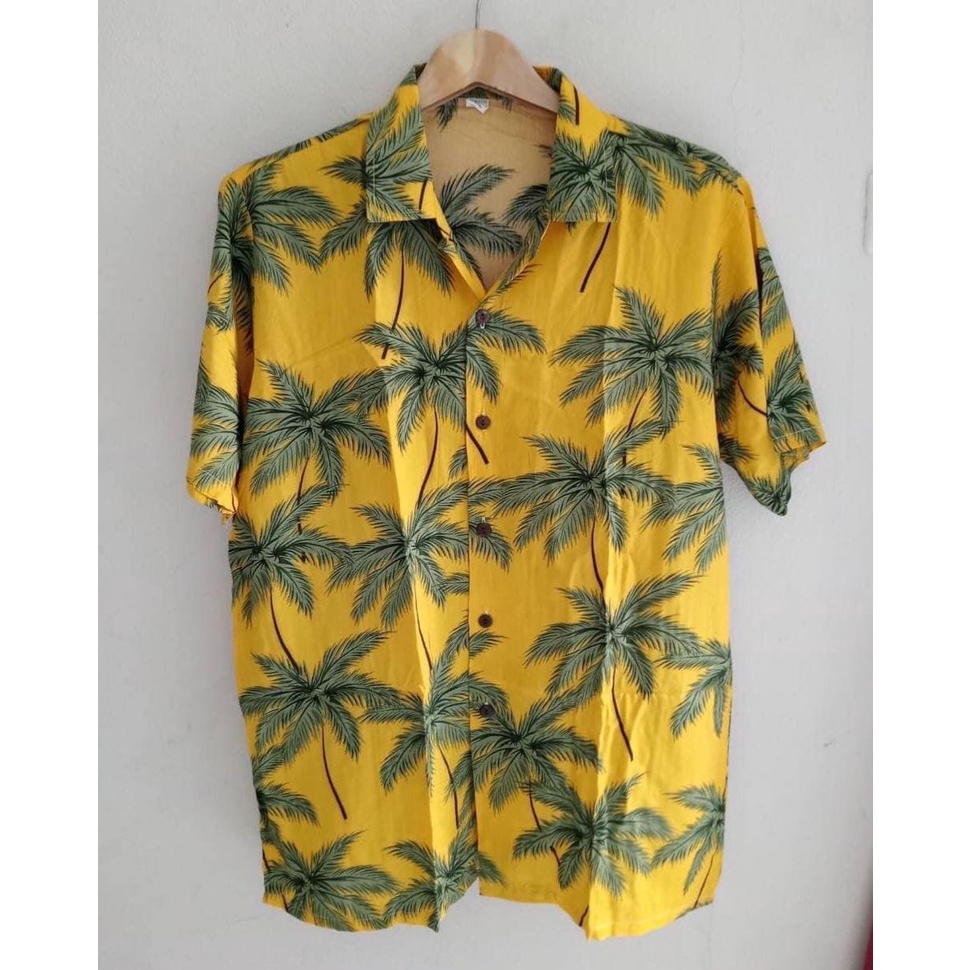 สินค้าพร้อมส่ง เสื้อสงกรานต์  เสื้อลายดอก เป็นงานผ้าสปันพิมส์ต้นมะพร้าว020