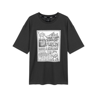 Skechers สเก็ตเชอร์ส เสื้อยืดแขนสั้น ยูนิเซ็กส์ Chinatown Market Short Sleeve Tee - L121U076-00NP