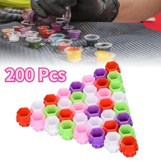 Tattoo Ink Cups ถ้วยหมึกสักรูปรังผึ้ง 200 ชิ้น