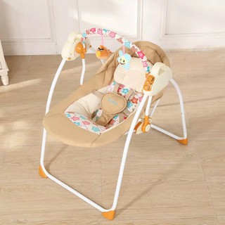 Baby เปลไกวไฟฟ้าอัตโนมัติ มีเสียงดนตรี ปรับระดับได้+USB