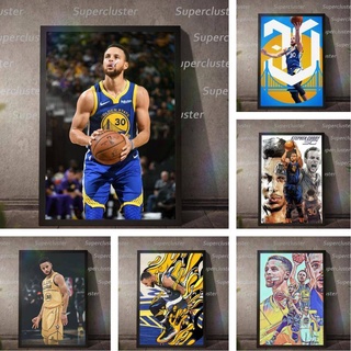 โปสเตอร์ภาพวาดผ้าใบ รูปบาสเก็ตบอล NBA สําหรับตกแต่งบ้าน