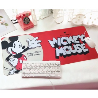 MICKEY  MOUSE  แผ่นรอง คีย์บอร์ด รองคีย์บอร์ด keyboard ลาย   RED มิคกี้ เมาส์  แดง ขนาด 30 x 70 cm แผ่นหนานุ่ม MANOPNEST