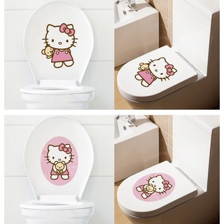 Hello Kitty สติกเกอร์ DIYตกแต่งห้องน้ำ ตกแต่งเฟอร์นิเจอร์