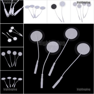 {highbuying} แผ่นอิเล็กโทรดทดแทน ทรงกลม 2~8x สําหรับเครื่องสิบเครื่อง มีกาวในตัว ใช้ซ้ําได้