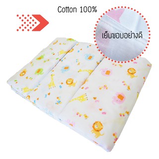 ผ้าอ้อมผ้าสาลู cotton 100%  27 นิ้ว เกรดAAA+ แพ็ค 12 ผืน คละสี (ลายสวนสัตว์เล็ก) สินค้าพร้อมส่ง