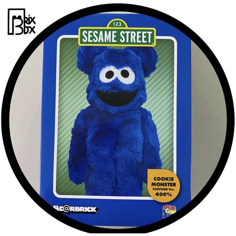 Cookie Monster Bearbrick 400% ใหม่ ไม่แกะ!!