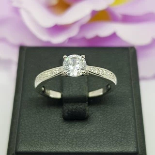 Memorine Jewelry แหวนเงินแท้ 925 ฝังเพชรสวิส (CZ) ONLR95