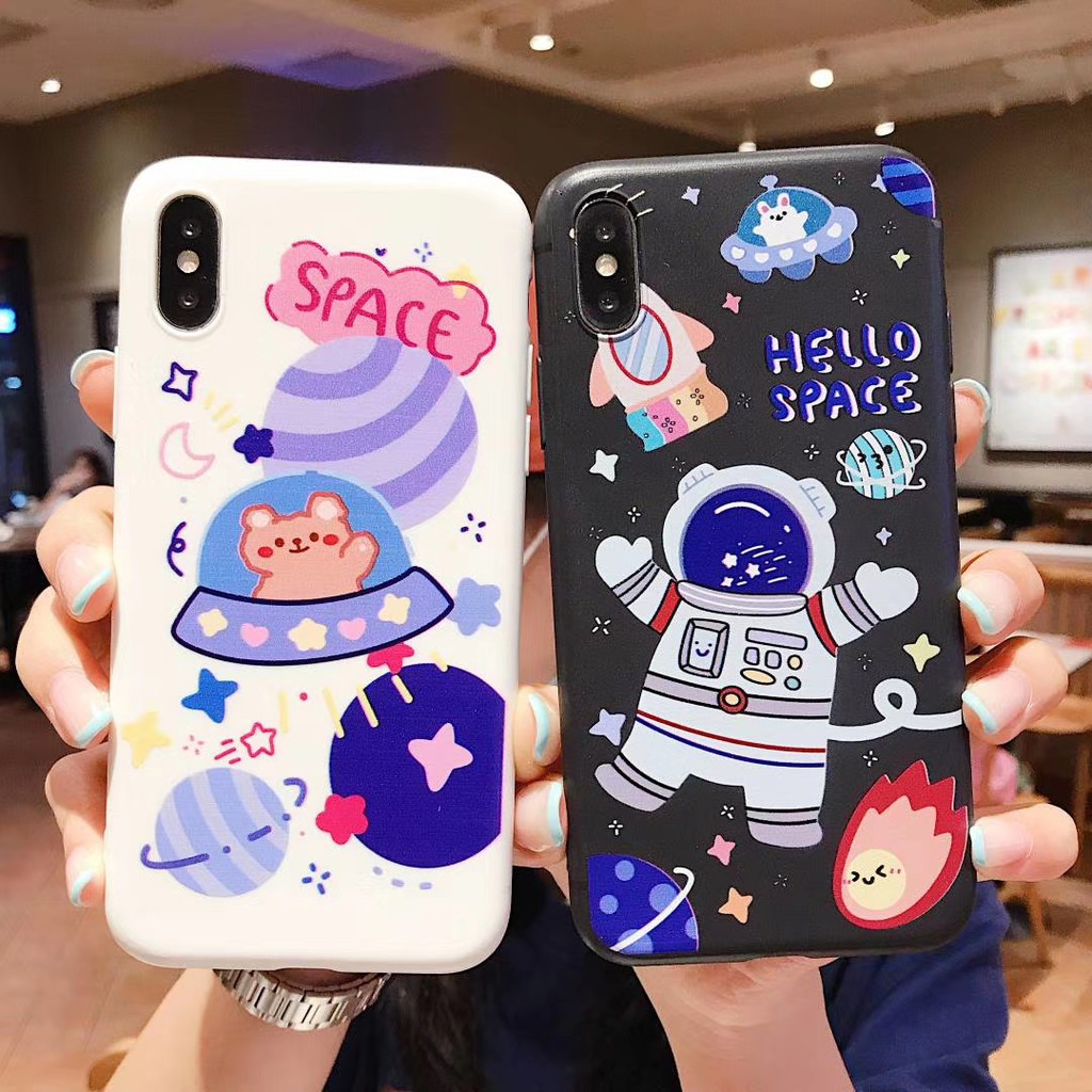 การ์ตูนนักบินอวกาศเคสโทรศัพท์มือถือลายการ์ตูน Oppo F 9 F 5 A 92020 A