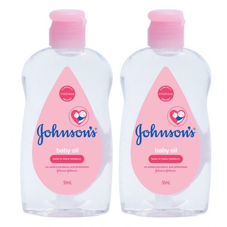 Johnson จอห์นสัน เบบี้ ออยล์ เรคกูล่า 50 มล. - 2 ขวด