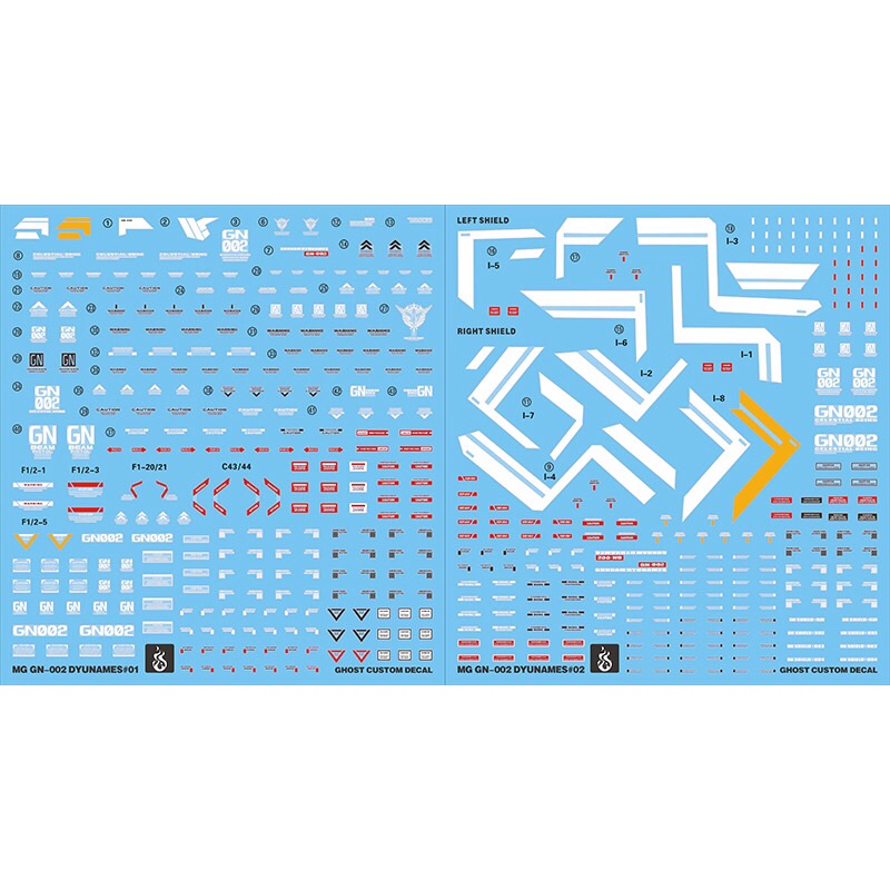 GHOST Water Decal MG 1/100 Dynames